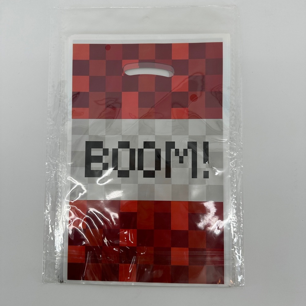 Pixel World Gift Bags Minecraft Themed Party Favor Treat Bags 5 Pack